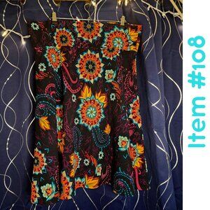 LuLaRoe floral stretchy skirt
